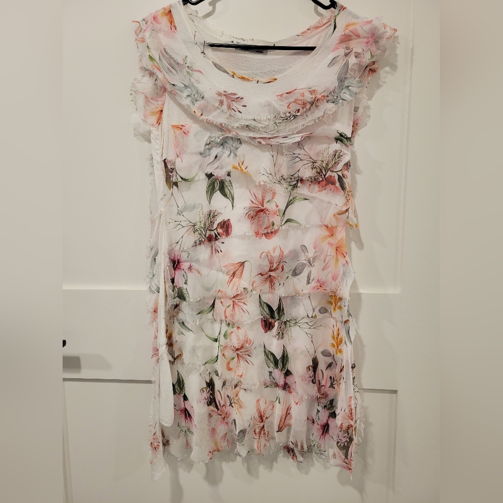 Amelia May Italian Floral Sheer Dress